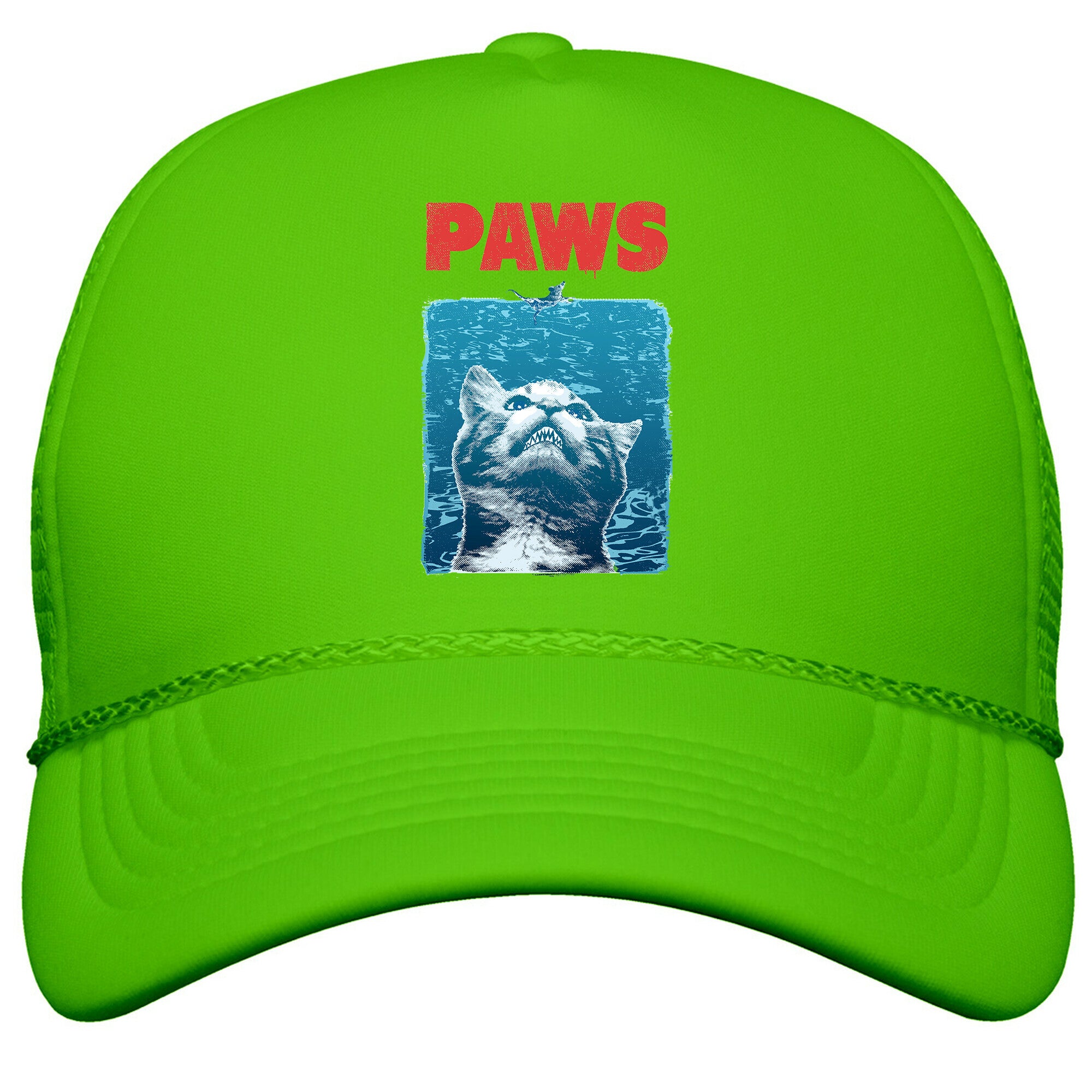 PAWS \(Jaws Parody\) Snapback Trucker Hat